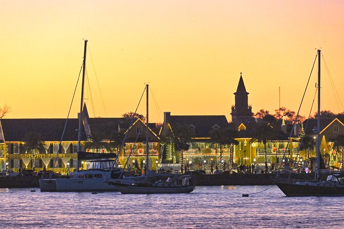 St Augustine Nights of Lights Tour with Live Music and Sunset Opt - The Cruise Route: Bridge of Lions and Castillo de San Marcos From the Water
