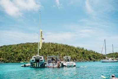 St. John PiZZA Pi Snorkel Sail with Beach Stop, Lunch & Open Bar - Westin - Luxury Catamaran Comfort for a 5-Hour Day