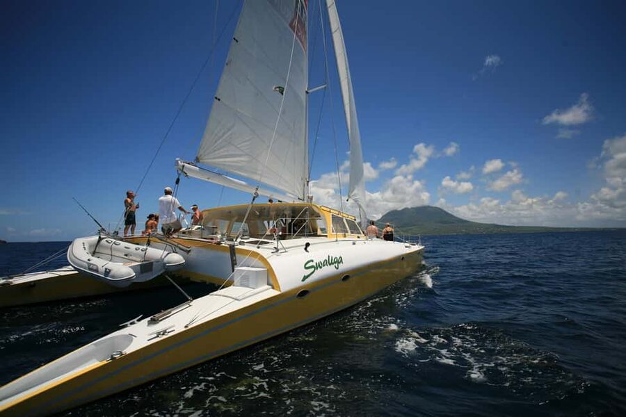 St. Kitts Full-Day Catamaran Cruise to Nevis - Lunch on board plus open bar timing that makes sense