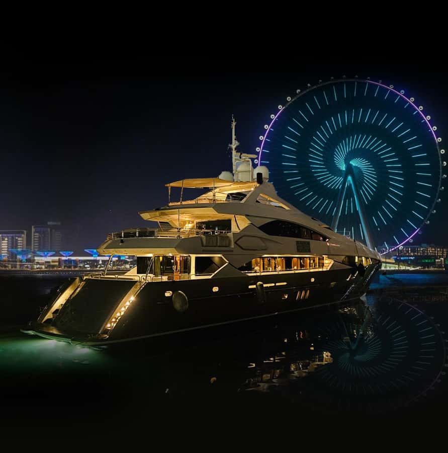 Sunseeker Superyacht: VIP Dinner, Premium Drinks& Live Music - Entering Dubai Harbour: the easy start at Berth G01