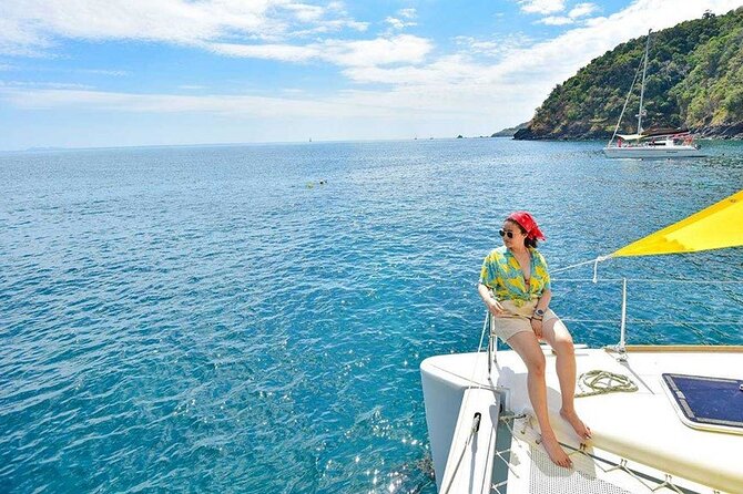 Sunset Cruise to Koh Hey in Phuket by Sailing Catamaran - Stop at Koh Hey (Coral Island): snorkeling, swimming, and the “floating walkway” moment