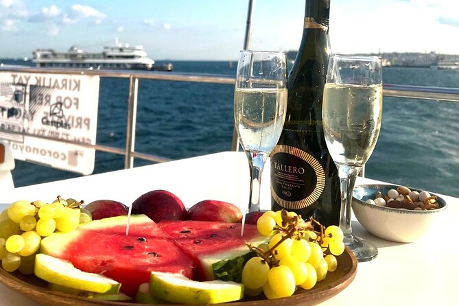 Sunset or Daytime Istanbul Guided Luxury Yacht Cruise with Snacks - Bridges Two and Two Sides: Fatih Sultan Mehmet Bridge Moment