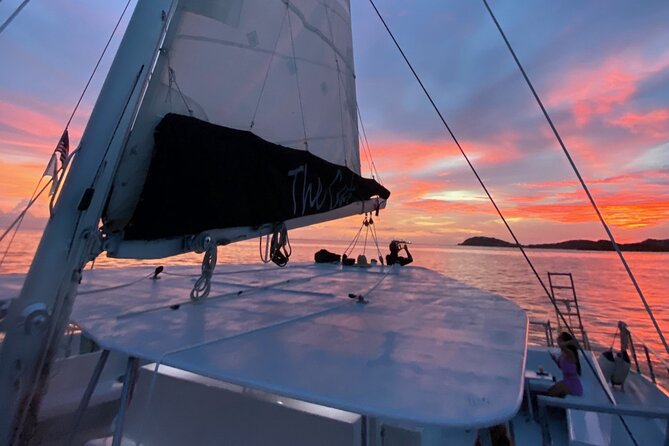 Sunset Sail with Cocktails and Appetizers - Sunset sails with cocktails in St. Thomas: what you’re really buying