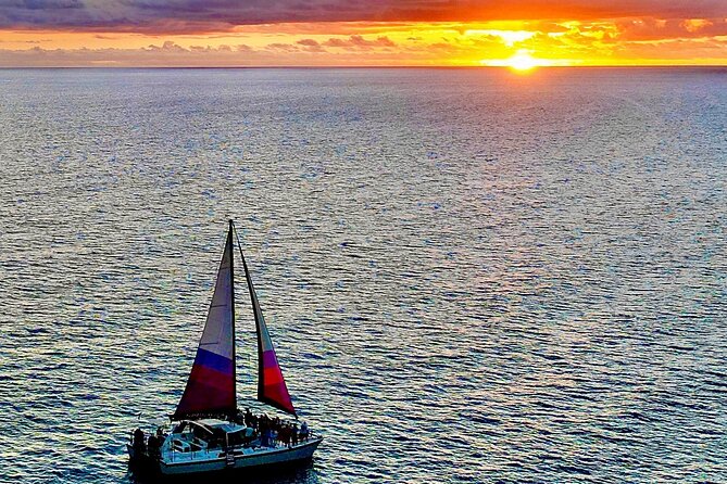 Sunset Sailing on a Floating Tiki Bar Charming Hawaiian Catamaran - Winona’s floating tiki bar vibe on Maui: what you’re really buying