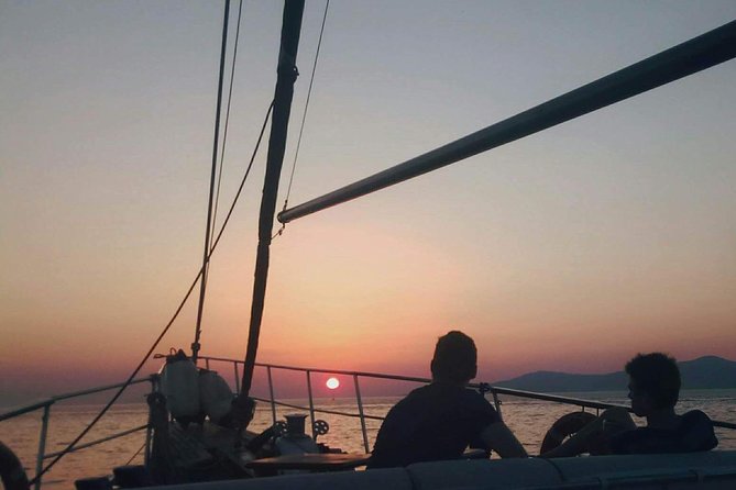 Sunset South Coast Sail Cruise with lunch,drinks, optional transfer - Sailing Past Mykonos Favorites From the Water