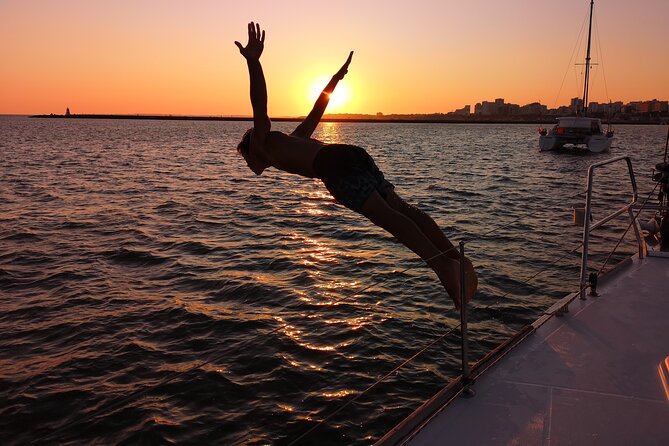 Sunset Tour on a Luxury Sailing Yacht from Vilamoura - A fishing village viewpoint where sand meets rock