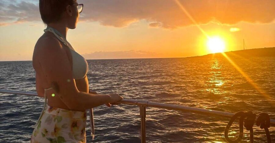 Tenerife: Sunset Catamaran Tour with Transfer, Buff & Drinks - Onboard: Tapas, Alcohol, and the Cozy Parts of a 3-Hour Sunset Cruise