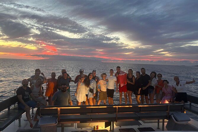 Tenerife Sunset Catamaran tour with transfer - Food and Drinks included. - Wildlife watch: whales, dolphins, turtles, and flying fish