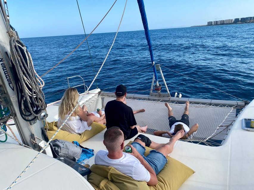 Torrevieja: Costa Blanca Catamaran Cruise - Swimming, snorkeling, and inflatables: the water menu
