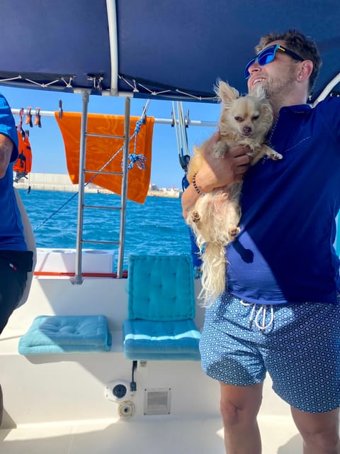Torrevieja: Costa Blanca Catamaran Cruise - On-board comfort: beanbags, nets, showers, and a real place to change