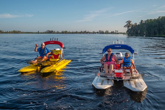 Tour of Lakes Escape by Personal Catamaran - Guide Talk That Keeps It Fun (Nate, Richard, and the Whole Flow)