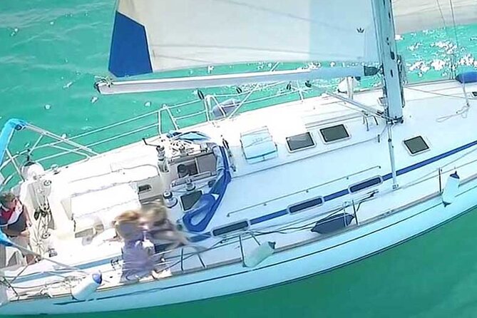 Tour Sailboat 15 mt. BOARDING FROM LA MADDALENA islands Archipelago - Stop 1: Spargi bay swims and snorkeling in turquoise water