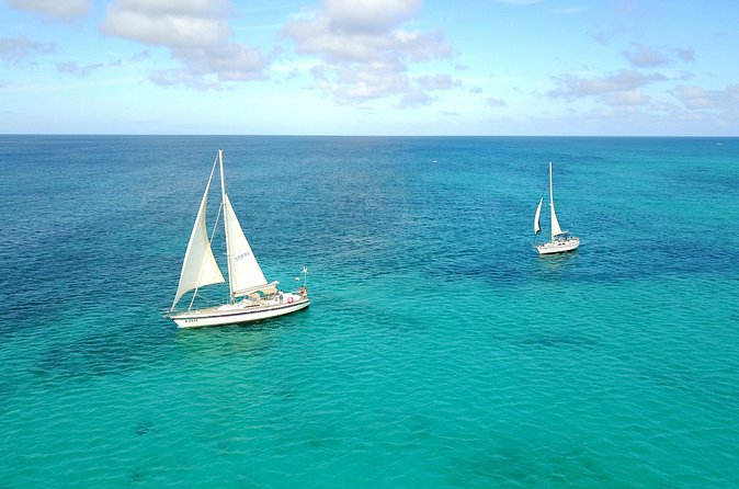 Tropical Sailing Experience with BBQ Lunch or BBQ Dinner in Aruba - Cruising the Spanish Lagoon and Flamingo Island Views