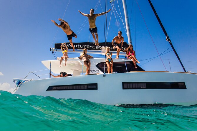 Tulum: Luxury Sail & Snorkel – All Inclusive 34' Catamaran - From dock to catamaran: the start that sets the tone