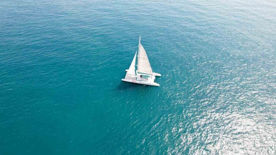 Valencia: Sailing Catamaran Cruise with Valencian Lunch - Net seating option: how to actually get the best spot