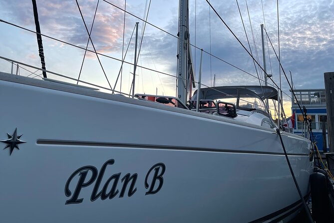 Vancouver Sailing Experience on a 50 foot Sailboat - Out to Burrard Inlet: Coal Harbour, Stanley Park, and Downtown From Water Level