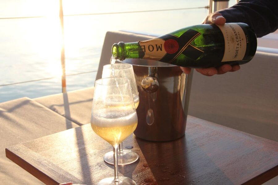 Venice: Lagoon Catamaran Cruise with Music and Drinks - Giardini della Biennale pavilions: art-meets-water views for the last stretch