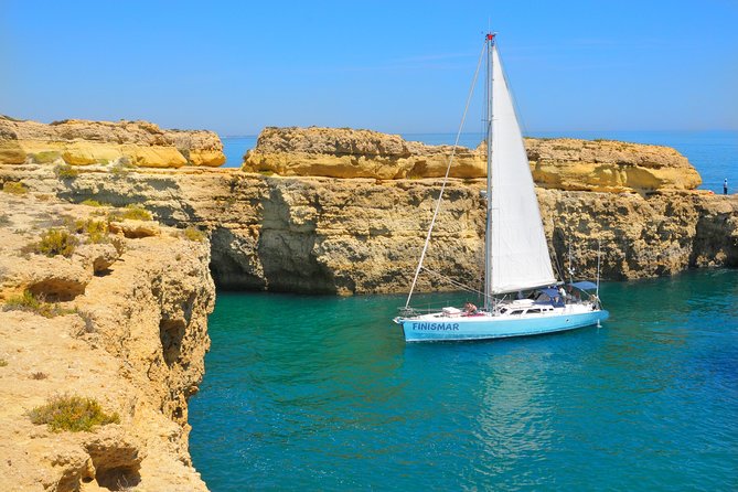 Yatch FINISMAR: 3hours Sailing to Benagil - Champagne on the water: nice perk, not a gimmick